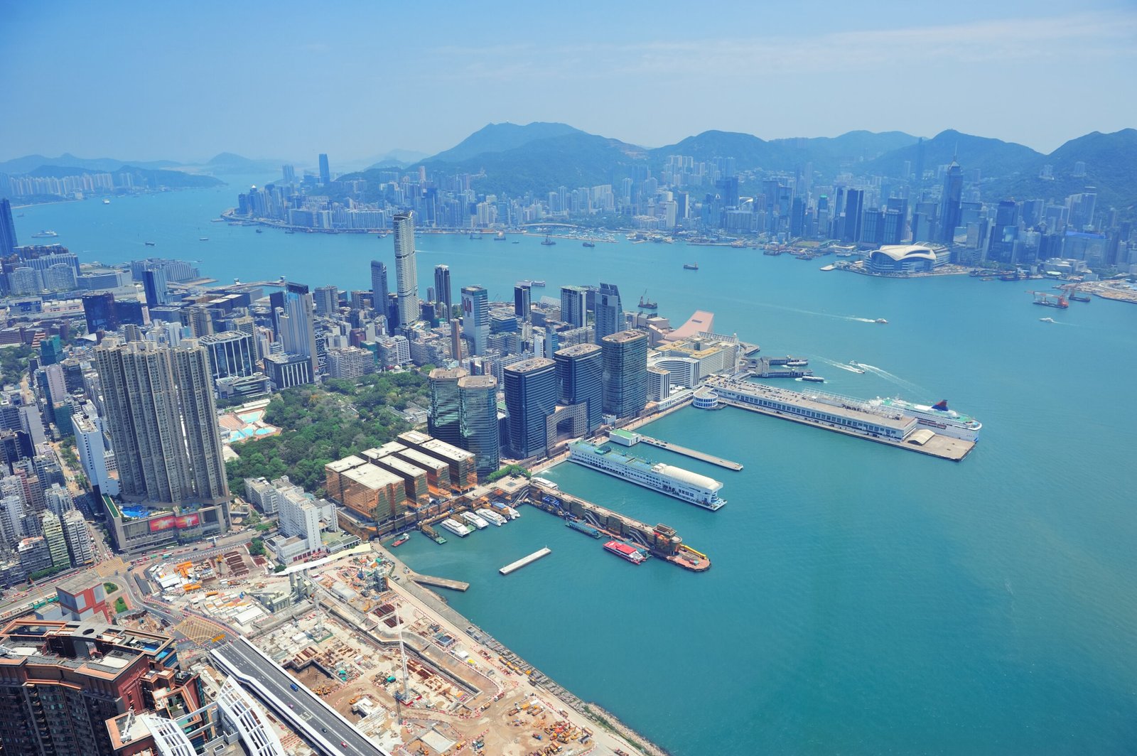 Aerial View of Hong Kong